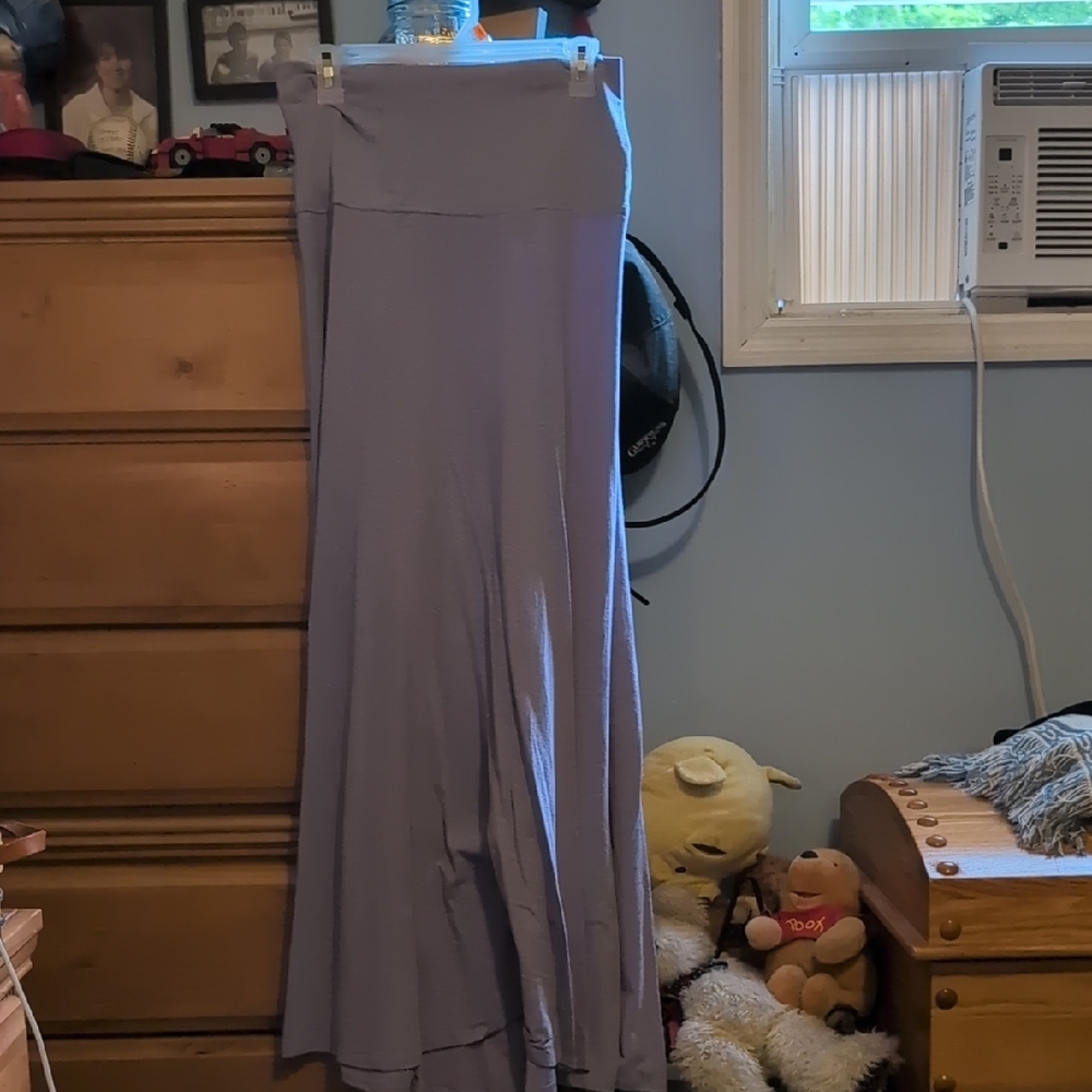 Lavender Maxi Skirt/Strapless Dress